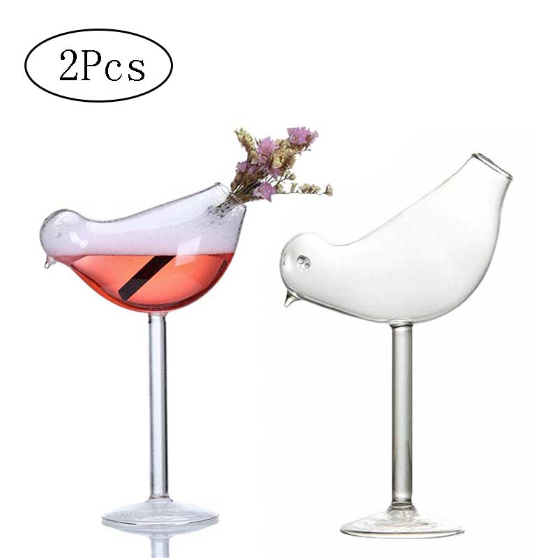 OurNiceHome  Bird Champagne / Wine Glasses